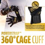 Franklin Sports Powerstrap Infinite Batting Glove Black