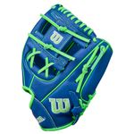 Wilson A450 10.75" Infield Baseball Glove Youth - 2022 Royal Blue / Neon Green / White