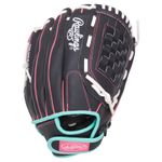 Rawlings Sure Catch 12' Softball Glove - Kids' Black / Mint / Pink