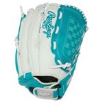 Rawlings Shut Out 13" Fastpitch Softball Glove White / Teal