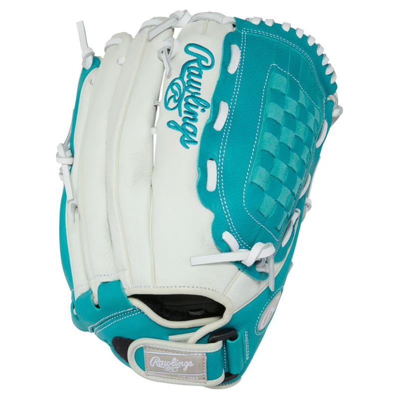 Rawlings Shut Out 13" Fastpitch Softball Glove White / Teal