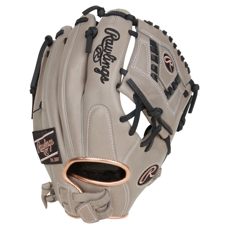 Rawlings R9 Series ContoUR 11.5" Fastpitch Softball Glove Gray