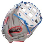 Rawlings Liberty Advanced 33" Fastpitch Softball Catcher Mitt Gray / White / Royal