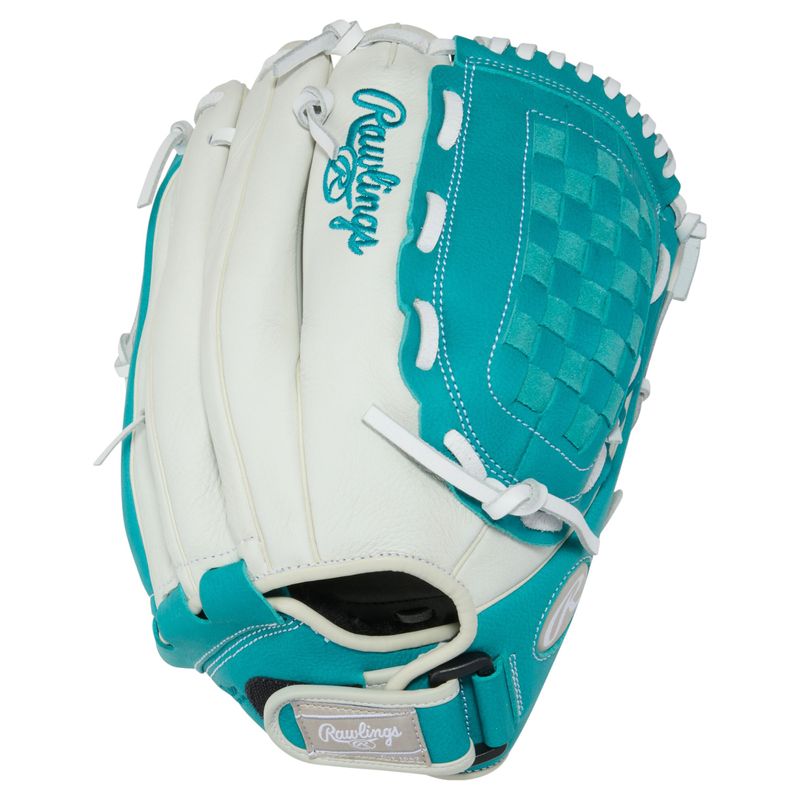 Rawlings Shut Out 12.5" Fastpitch Softball Glove White / Teal
