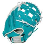 Rawlings Shut Out 31.5" Fastpitch Softball Catcher Mitt White / Teal