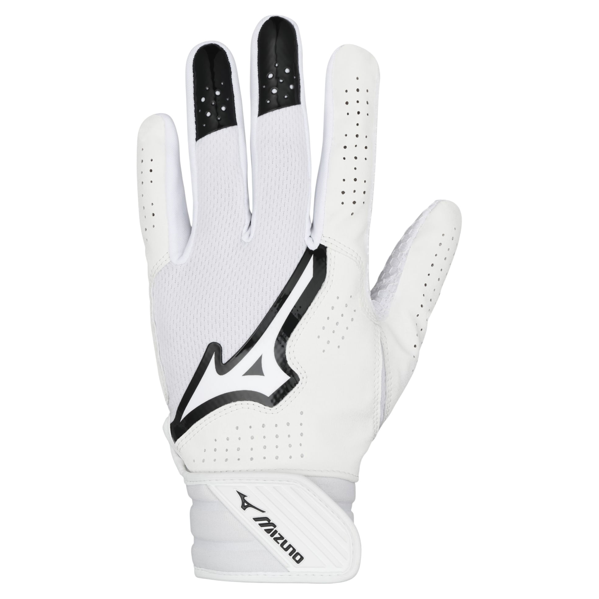 Mizuno Finch Softball Batting Glove - Women's White / Black