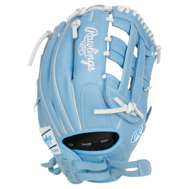 Rawlings R9 Series 12" Infield Fastpitch Softball Glove Columbia Blue