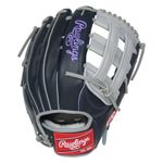 Rawlings Pro Preferred 12.75" Outfield Baseball Glove Navy / Gray