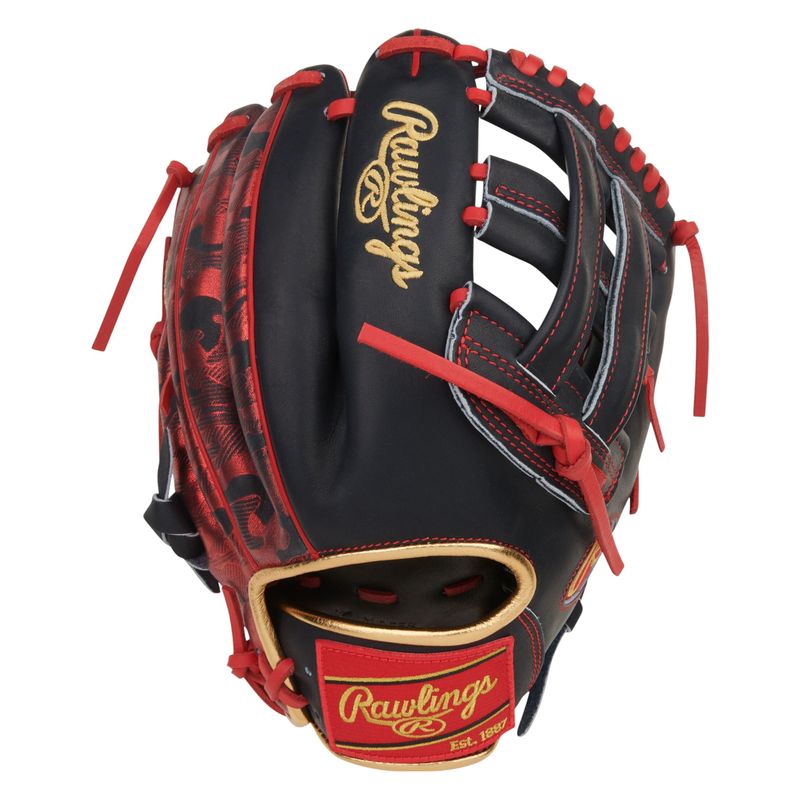 Rawlings Heart of The Hide 12" Infield Baseball Glove Navy / Scarlet