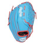 Rawlings Player Series 10.5" Baseball Glove Columbia Blue / Scarlet