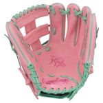 Rawlings Heart of The Hide Pink 11.75" Infield Baseball Glove Pink / Mint