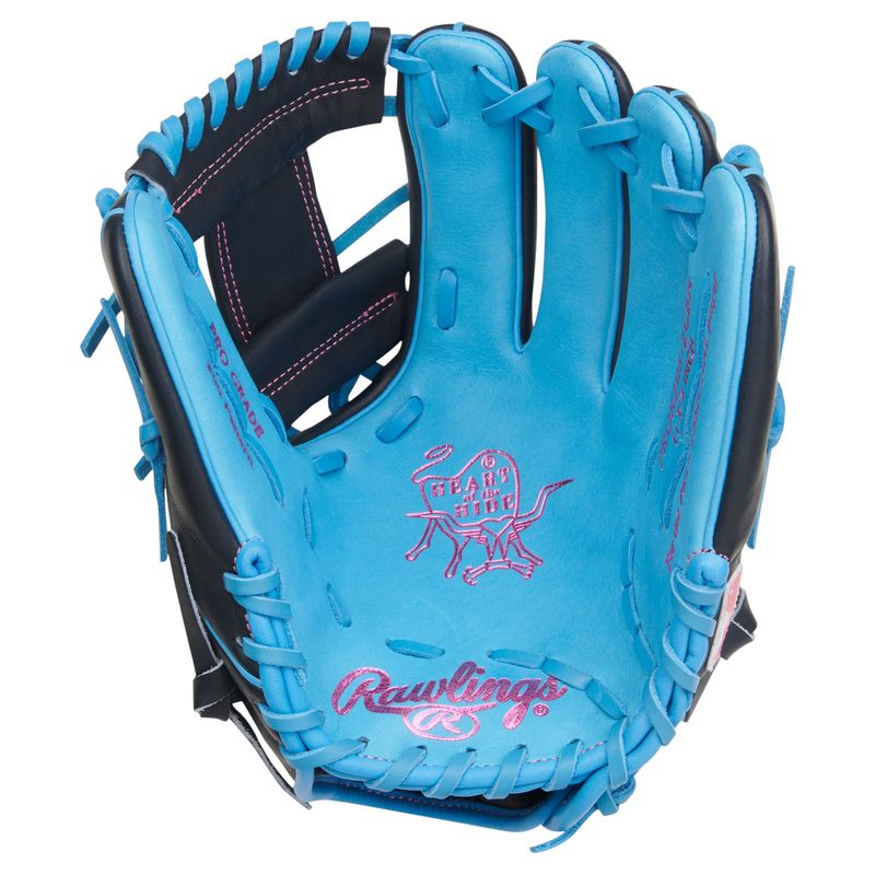 Rawlings Heart of The Hide 11.75" Infield Baseball Glove Columbia Blue / Navy