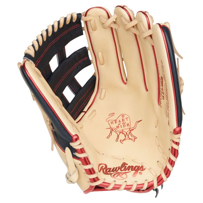 Rawlings Heart of The Hide 12.75" Outfield Fastpitch Softball Glove Camel / Navy