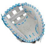 Rawlings Heart of The Hide 33" Fastpitch Softball Catcher Mitt Gray / Columbia Blue