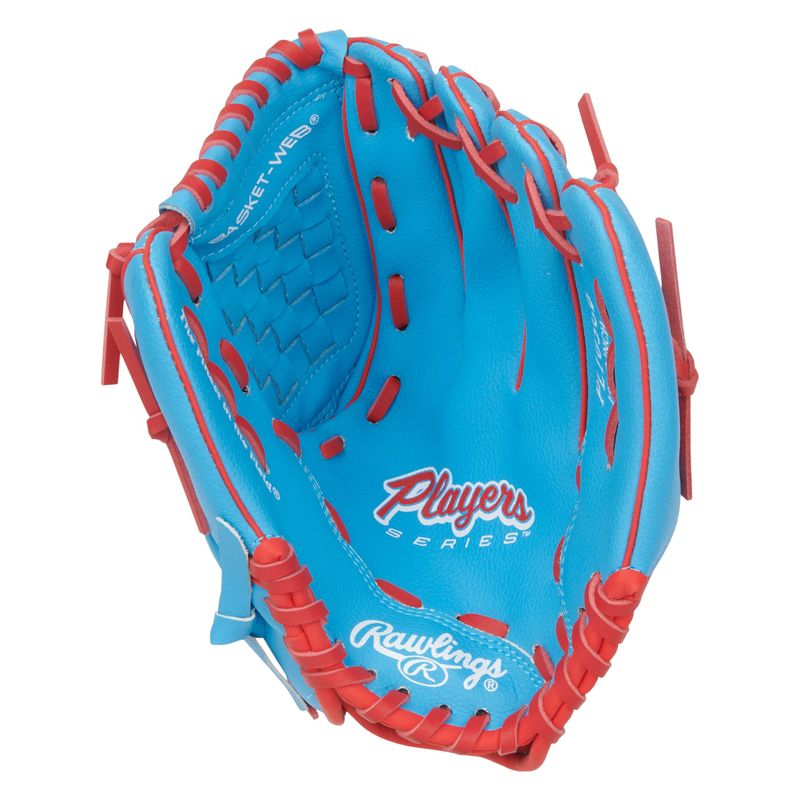 Rawlings Player Series 10.5" Baseball Glove Columbia Blue / Scarlet