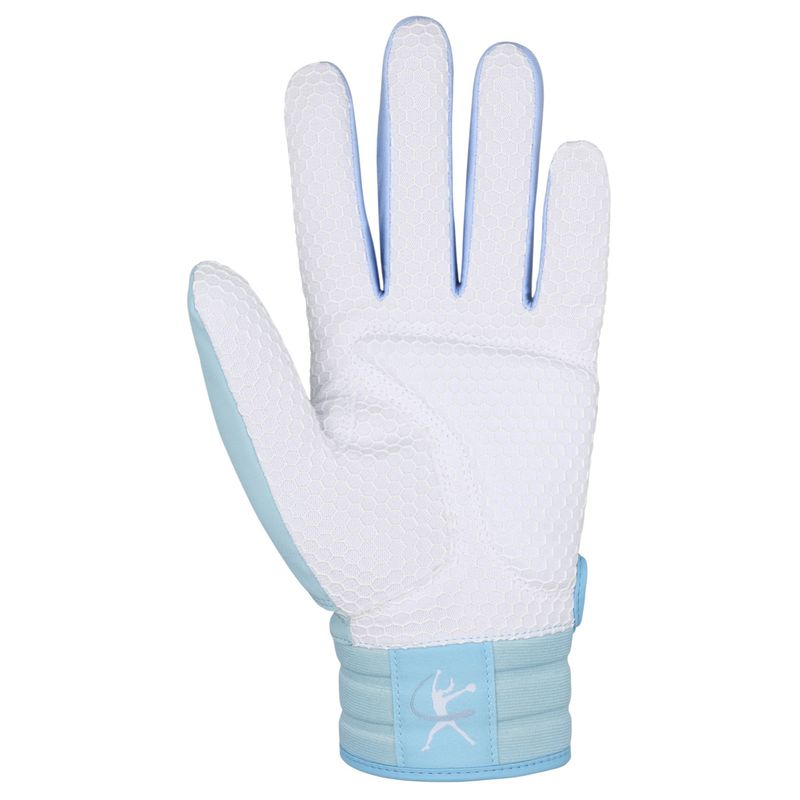 Mizuno Finch Softball Batting Glove - Women's Light Blue
