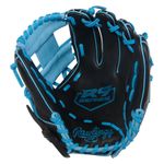 Rawlings R9 Series 11.5" Infield Baseball Glove  Black / Columbia Blue