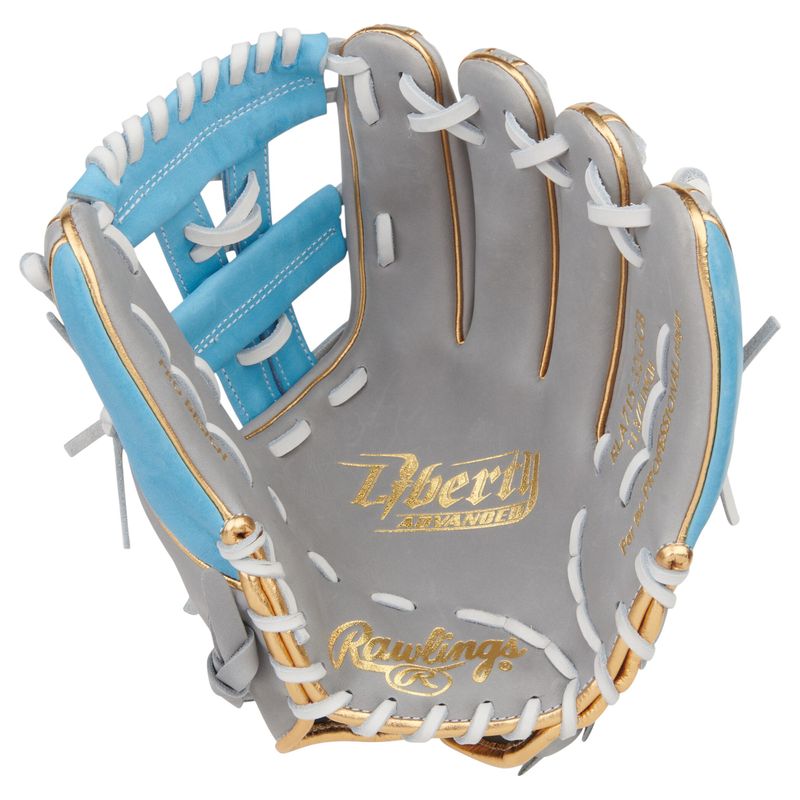 Rawlings Liberty Advanced 11.75" Fastpitch Softball Glove Gray / Columbia Blue