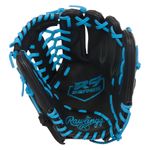 Rawlings R9 ContoUR 11.5" Baseball Glove Black / Columbia Blue