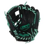 Rawlings R9 ContoUR 11" Infield Baseball Glove Black / Mint