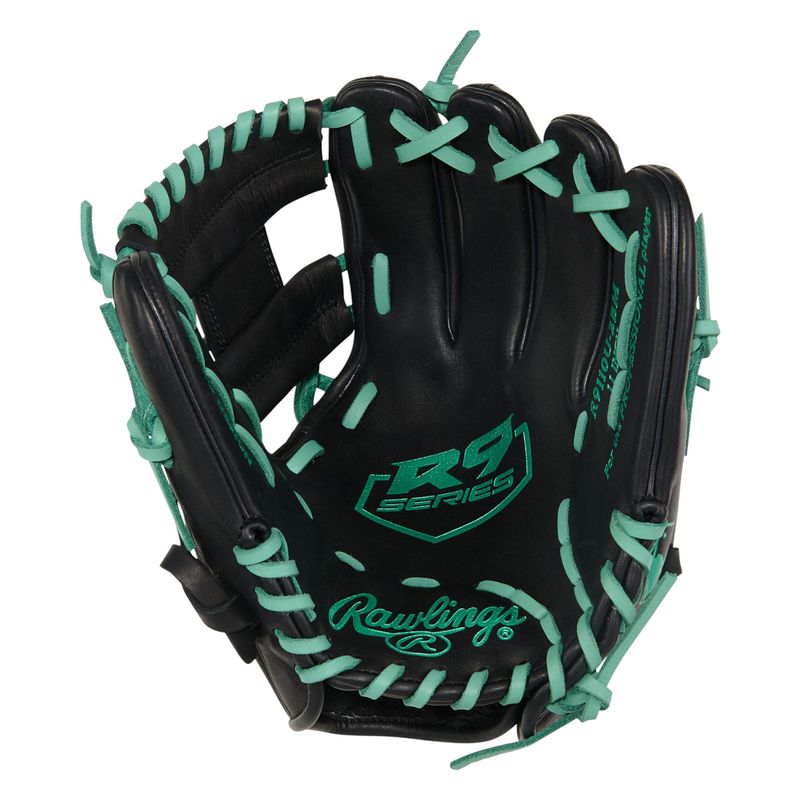 Rawlings R9 ContoUR 11" Infield Baseball Glove Black / Mint
