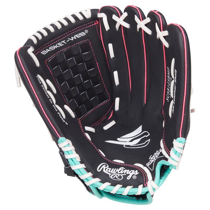 Rawlings Sure Catch 12.5' Softball Glove - Kids' Black / Mint / Pink