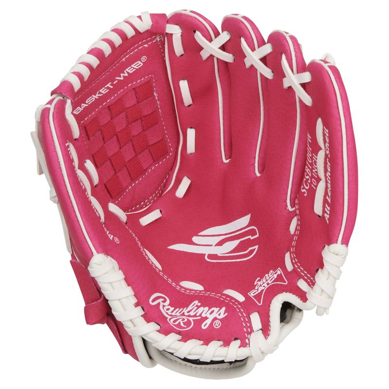 Rawlings Sure Catch 10' Softball Glove - Kids' Pink / White