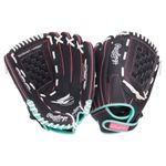 Rawlings Sure Catch 12.5' Softball Glove - Kids' Black / Mint / Pink