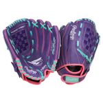 Rawlings Sure Catch 11.5' Softball Glove - Kids' Purple / Pink / Mint