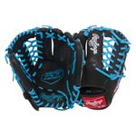 Rawlings R9 ContoUR 11.5" Baseball Glove Black / Columbia Blue
