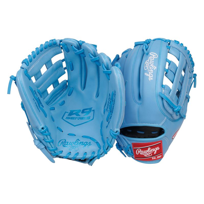 Rawlings R9 Series 11.75" Infield Baseball Glove Columbia Blue