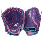 Rawlings Sure Catch 11' Softball Glove - Kids' Purple / Columbia Blue / Pink