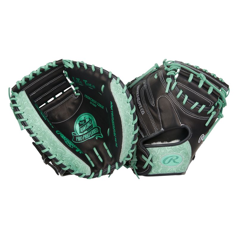 Rawlings Pro Preferred 33" Baseball Catcher Mitt Black / Mint
