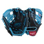 Rawlings R9 Series 11.5" Infield Baseball Glove  Black / Columbia Blue
