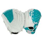 Rawlings Shut Out 11.5" Fastpitch Softball Glove White / Teal