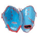 Rawlings Player Series 10.5" Baseball Glove Columbia Blue / Scarlet