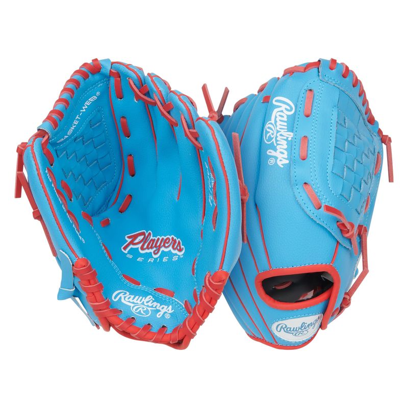 Rawlings Player Series 10.5" Baseball Glove Columbia Blue / Scarlet