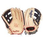 Rawlings Heart of The Hide 12.75" Outfield Fastpitch Softball Glove Camel / Navy