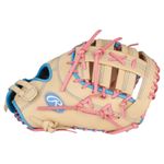 Rawlings Heart of The Hide 13" Softball Fastpitch First Base Mitt Camel / Pink / Columbia Blue