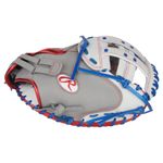 Rawlings Liberty Advanced 33" Fastpitch Softball Catcher Mitt Gray / White / Royal