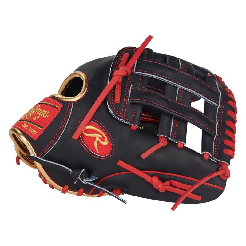 Rawlings Heart of The Hide 12" Infield Baseball Glove Navy / Scarlet