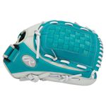 Rawlings Shut Out 12.5" Fastpitch Softball Glove White / Teal