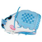 Rawlings Liberty Advanced 12.5" Fastpitch Softball Glove White / Columbia Blue