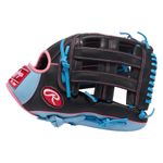 Rawlings R9 Series 12.75" Outfield Baseball Glove Black / Columbia Blue / Pink