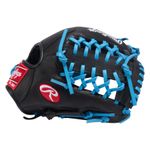 Rawlings R9 ContoUR 11.5" Baseball Glove Black / Columbia Blue
