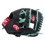 Rawlings R9 ContoUR 11" Infield Baseball Glove Black / Mint