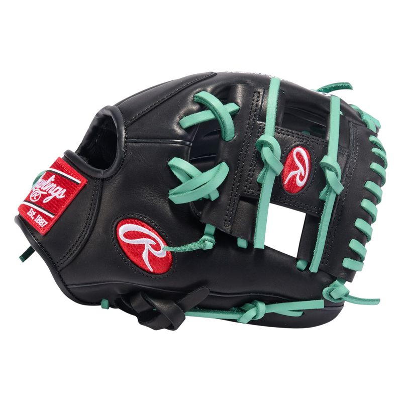 Rawlings R9 ContoUR 11" Infield Baseball Glove Black / Mint