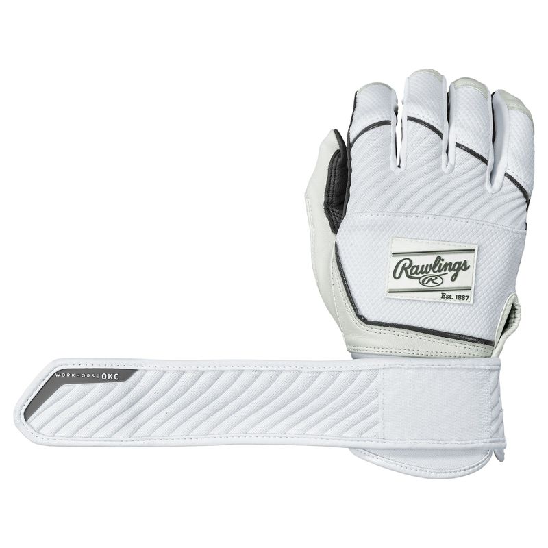 Rawlings Workhorse OKC Compression Strap Soft Batting Glove - Women's White