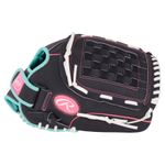 Rawlings Sure Catch 12.5' Softball Glove - Kids' Black / Mint / Pink