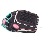 Rawlings Sure Catch 12' Softball Glove - Kids' Black / Mint / Pink